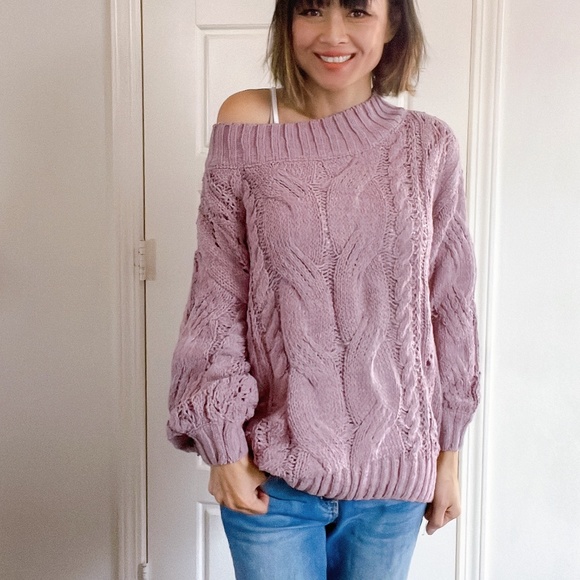 Miracle Sweaters - Miracle Luxe Lavender Oversized Chenille Sweater Top